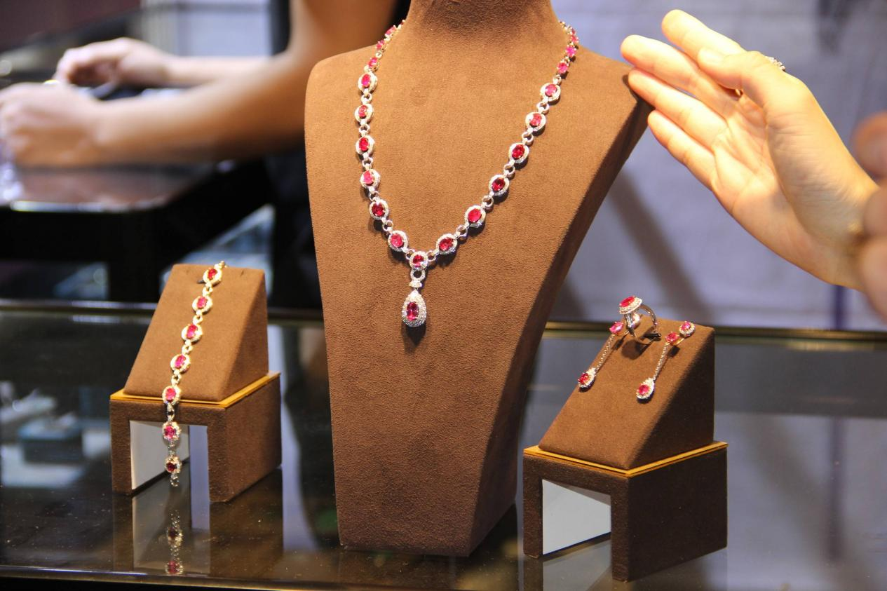 Brown Jewelry Display