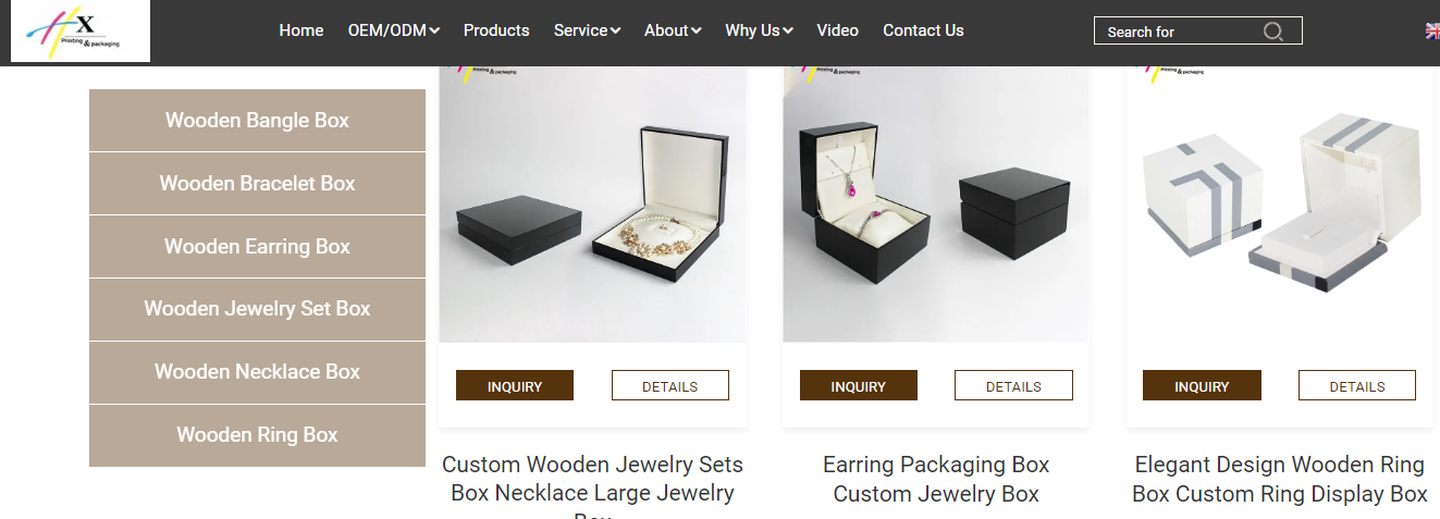 Wood Jewelry Box Supplier